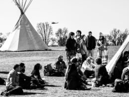 Tribal members and allies of the Standing Rock Sioux stage rally in the nation’s capital to protest the Dakota Access Pipeline