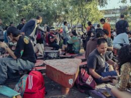 Young Tapatíos gather at Revolution Park to socialize
