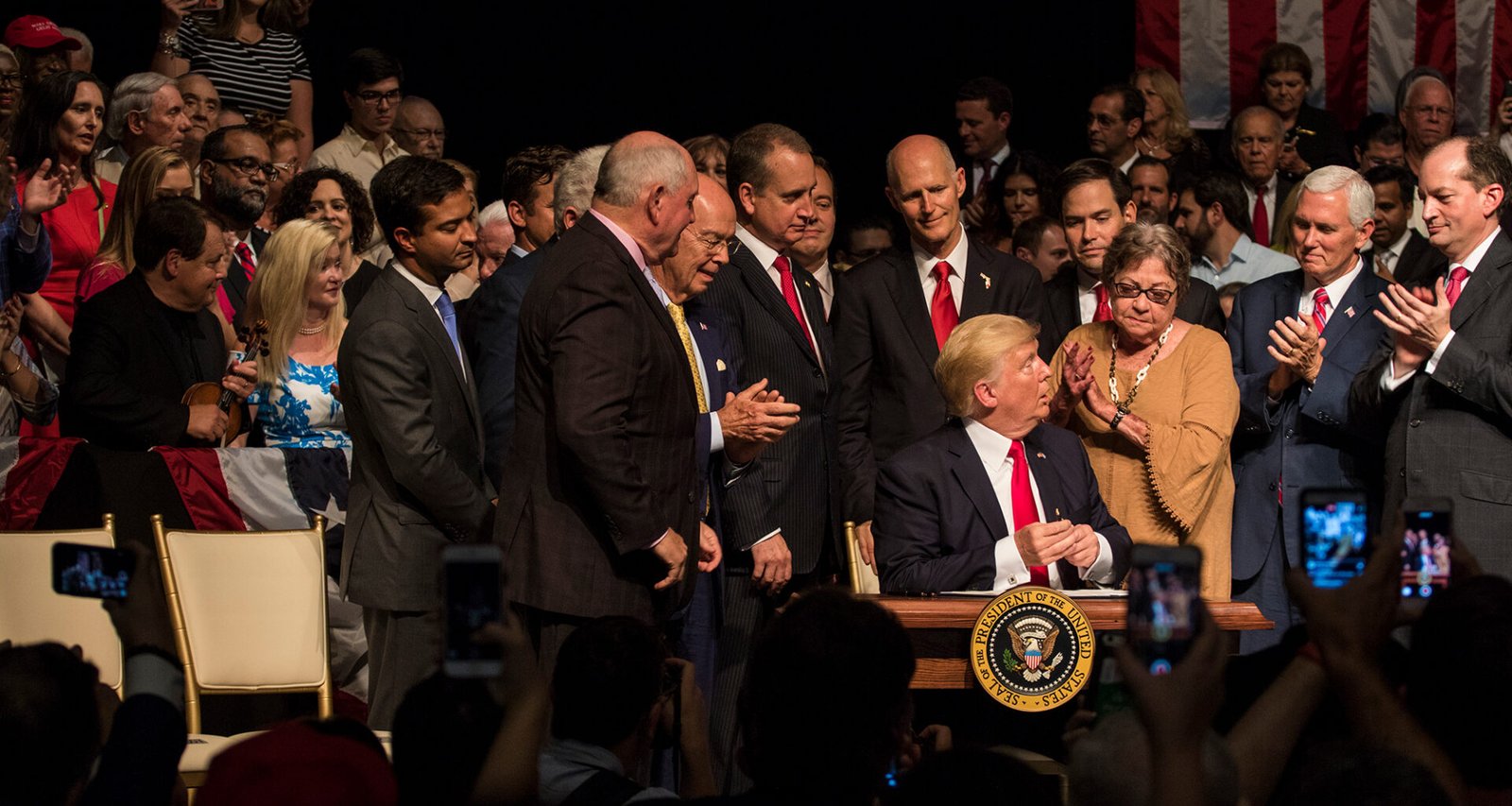 President Donald J. Trump signs revised policy on Cuba